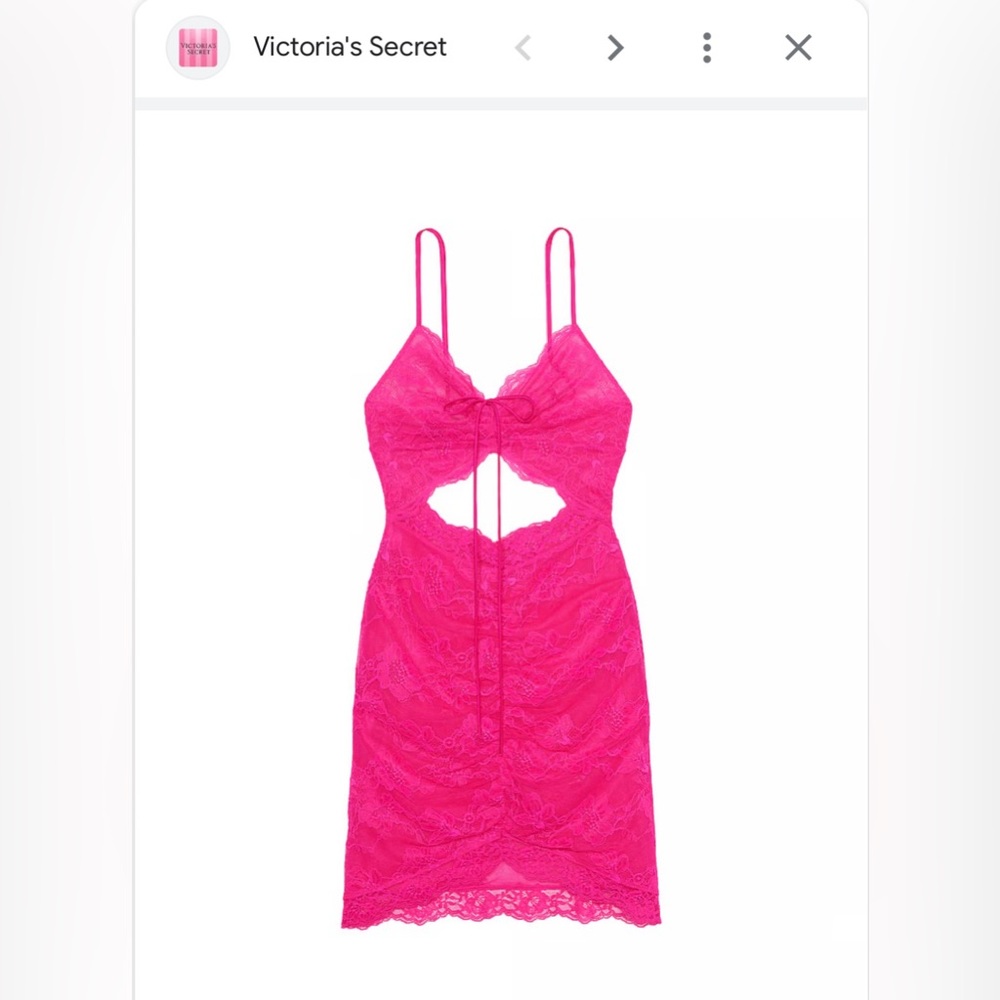 Victoria’s SecretRuched Lace Cutout Mini Dress - Picture 4 of 9